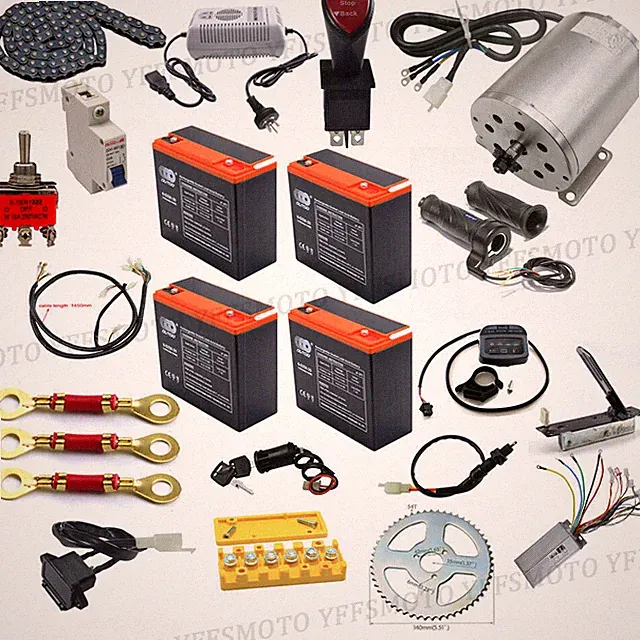 48V 1800W Electric Brushless Motor Kits for E-Bike Golf Cart Scooter Trike Drift