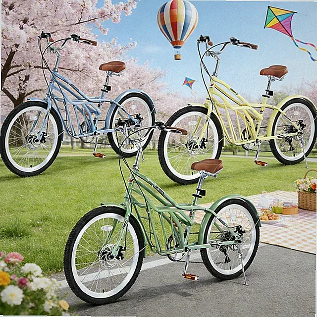 6 Speed 24" Commuter Bike Steel Frame Multiple Colors Adult City Cycling