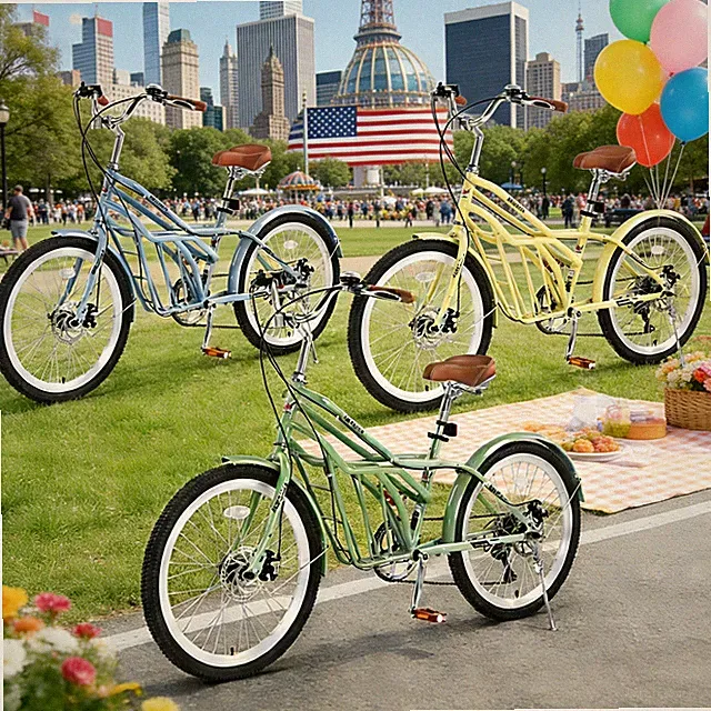 6 Speed Steel Frame 24" Bike Multiple Colors Adult Commuter City Bike