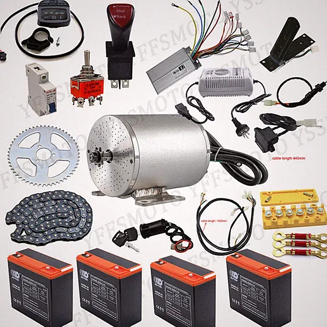 Go Kart E-Bike Trikes Drift 48V 1800W DC Brushless Motor for Wheelchair Scooters