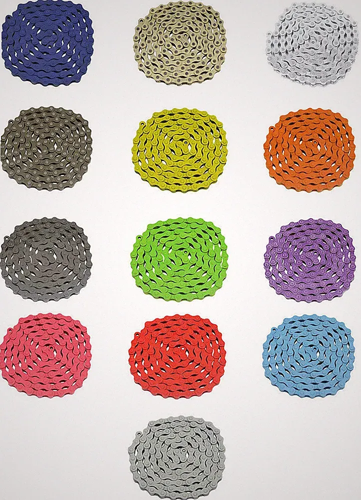 KMC Single Speed Bicycle Chain 1/2 x 1/8 x 112 LINKS 1 Speed Cruiser FIXIE BMX.