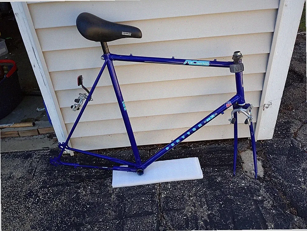 ROSS Peryton 25” Lugged Steel Road XC Bike Frame set 63CM Single Speed Fixed ⚙️