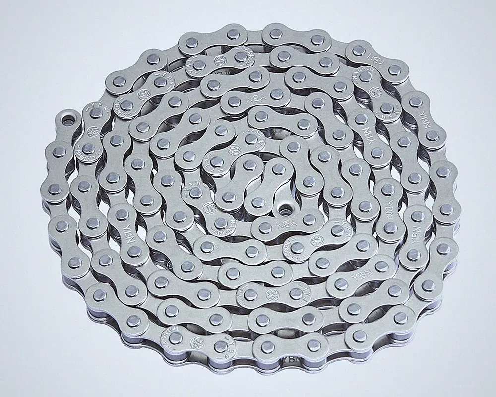 YBN ALTA BMX 1/SPEED BICYCLE STEEL CHAIN 1/2 X 1/8 X 112 CHROME.